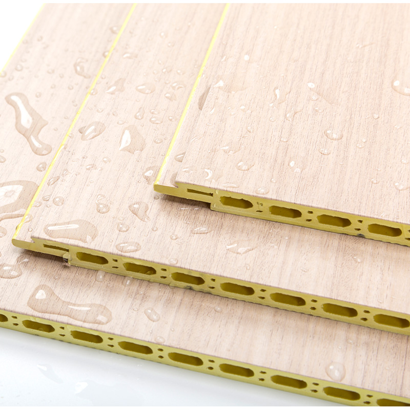 YXWPC609 9 mm hrúbka 60 cm Hrúbka šírky rýchla inštalácia WPC stenový panel integrovaný stenový panel bambusové drevené vlákno stena vlákna