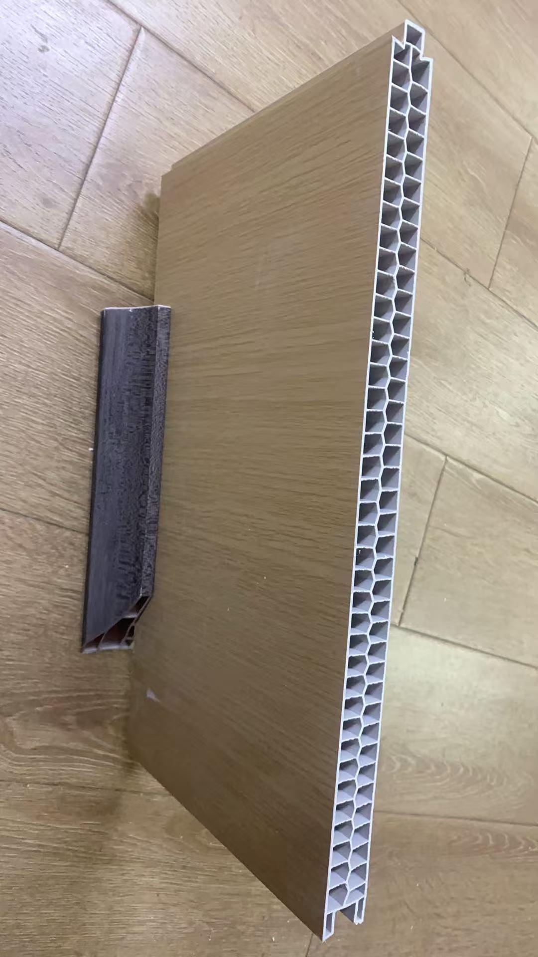 SPC Prepážková doska deliaca stena panel obojstranný drevo zrno tkaniny zrno deliaca stena panel